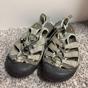 KEEN Newport H2 Mens Size 7 Waterproof Hiking Grey Lime Green Sport Shoes